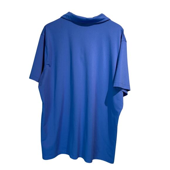 Nike Dri-Fit Size XXL Royal Blue Polo Swoosh Golf Casual Work Office Easy Care - Picture 2 of 7